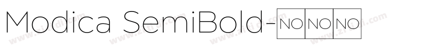 Modica SemiBold字体转换